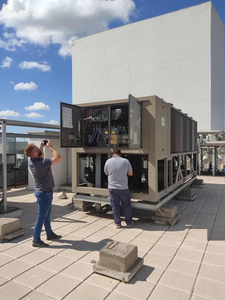 falla electrica chiller 1 Planta de tratamiento de agua y reparación de chiller
