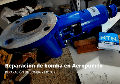 reparación de bomba y motor