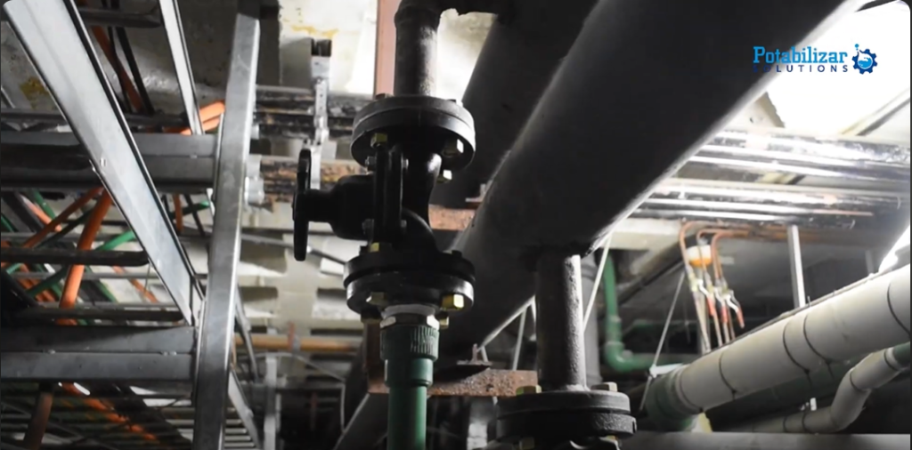 Reparación y Mejora Integral del Sistema de Climatización del HECA, caños.